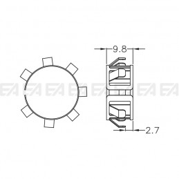 Molla MOL25 disegno tecnico