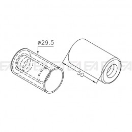 Decorative glass VDM03 technical drawing