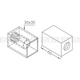 Decorative glass VDM04 technical drawing