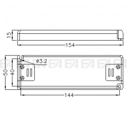 LED driver DRN0350020.240 technical drawing