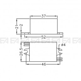 Driver LED DRN0700003.050 disegno tecnico