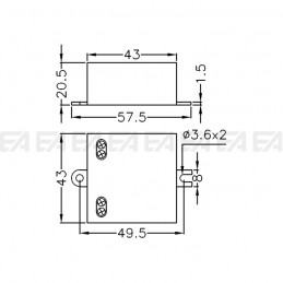 LED driver DRN0700006.171 technical drawing