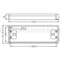 Driver LED DRN0700030.240 disegno tecnico