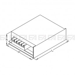 Alimentatore LED ALG024 disegno tecnico