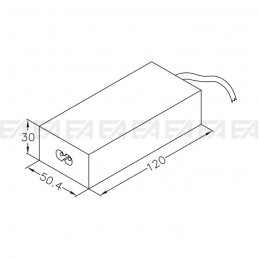 Alimentatore LED ALS012066.190 disegno tecnico