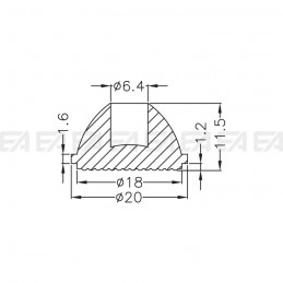 Lens LL020.060.02 technical drawing