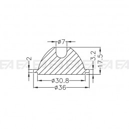 Lente LL036.015.07 disegno tecnico