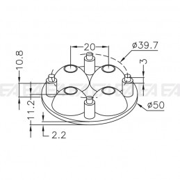 Lente LM050.015.01 disegno tecnico