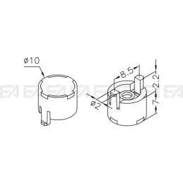 Lente LL010.037.10 disegno tecnico