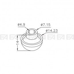 Lens LL014.000 technical drawing