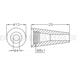 Ghiera 0105.003.02.103 disegno tecnico
