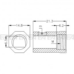 Bloccacavo 0101.003 disegno tecnico