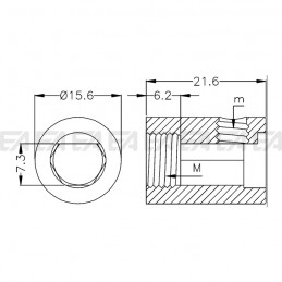 Bloccacavo 0101.004 disegno tecnico