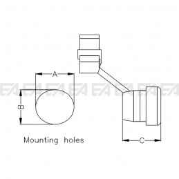 Bloccacavo 0104.005 disegno tecnico