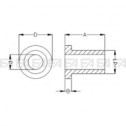 Grommet 0001.010 technical drawing