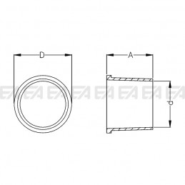 Passacavo 0001.018 disegno tecnico