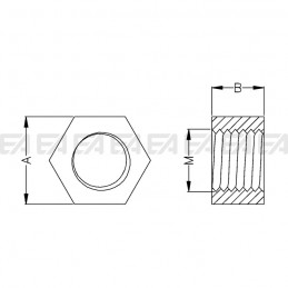 Dado 0301.001 disegno tecnico