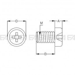 Vite 0402.001 disegno tecnico