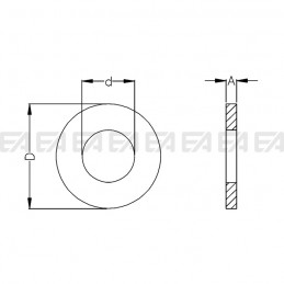 Rondella 0801.001 disegno tecnico