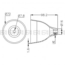 Rosone 1301.001 disegno tecnico