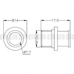 Supporto SUP02 disegno tecnico