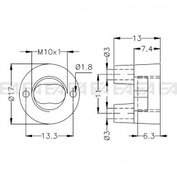 Supporto SUP06 disegno tecnico