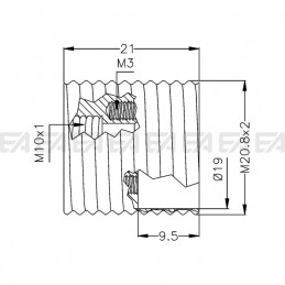 Supporto SUP07 disegno tecnico