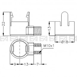 Cappuccio CAP01 disegno tecnico