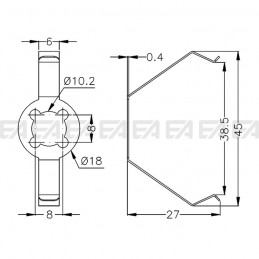 Spring MOL18 technical drawing