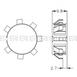 Molla MOL25 disegno tecnico