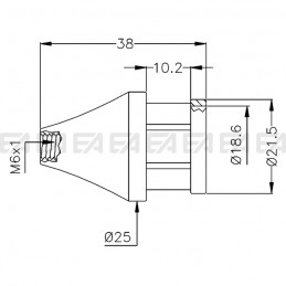 Support SPO91 technical drawing