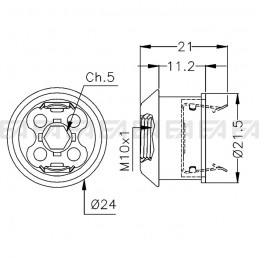 Spot SPO101 disegno tecnico