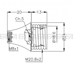 Spot SPO128 disegno tecnico