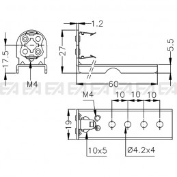 Bracket STA31 technical drawing