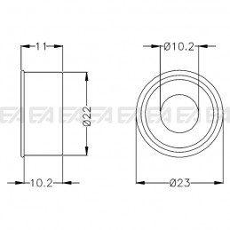 Supporto SUP72 disegno tecnico