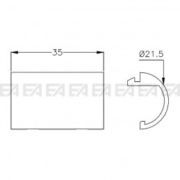 Supporto SUP81 disegno tecnico