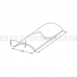 Profilo diffusore PRP008 disegno tecnico