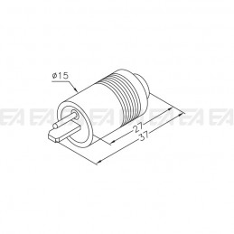 Connettore maschio CNT014.00 disegno tecnico