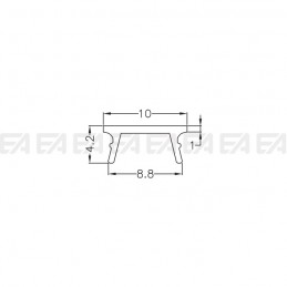 Diffuser profile PRP017 technical drawing