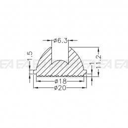 Lens LL020.045.08 technical drawing