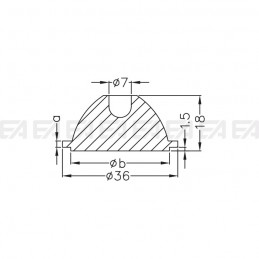 Lente LL036 disegno tecnico