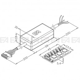 LED driver DRF technical drawing