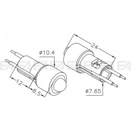 LED module 01XB technical drawing LED module 01XB technical drawing