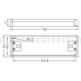 LED power supply ALN012030.240 technical drawing