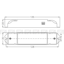 Driver LED SE-10-350-700-W1D disegno tecnico