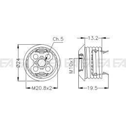 Spot reggivetro SPO17