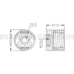 Support SPO58 technical drawing