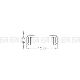 Diffuser profile PRP001 technical drawing