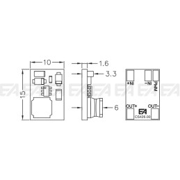 Driver LED DRC426 disegno tecnico