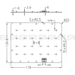 Scheda LED CL004 disegno tecnico